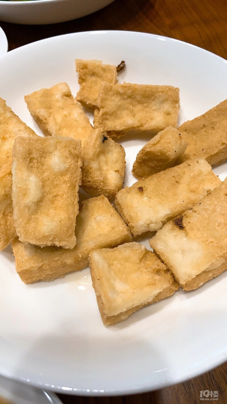 用缙云盐卤豆腐炸制的豆腐味道不错豆腐在