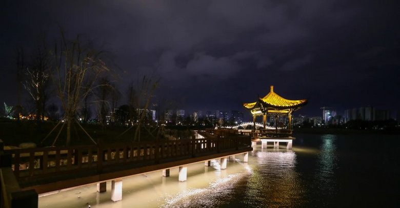 台州夜景最漂亮的公园图片