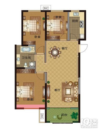 万华城123平方中高层精装修216万最好的位置不对庙