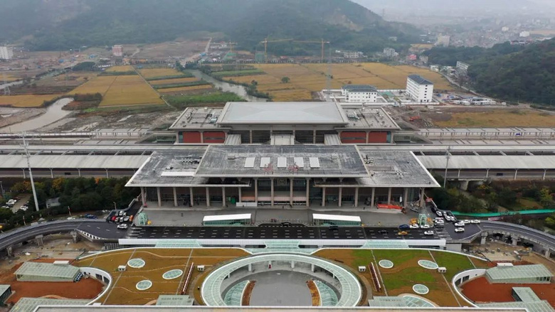 杭台高铁通车进入倒计时温岭站新图曝光