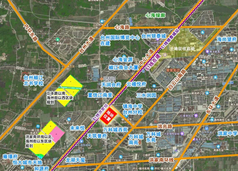 42亿元起！台州商贸核心区新地推出！靠近轻轨站和学校4月网拍