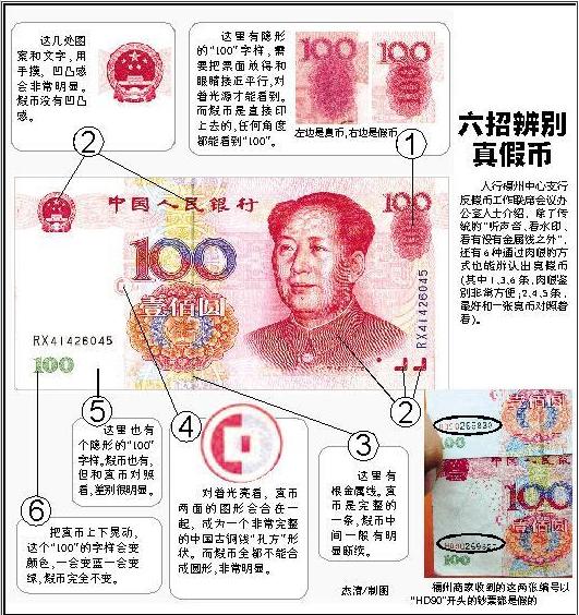 100元假币我心情很不爽