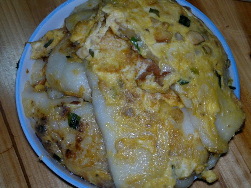 疯布中午吃的鸡子麻糍和仙居吃过的对比