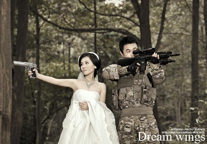 野战婚纱照,太给力了!