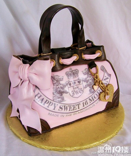包包蛋糕真心舍不得吃啊漂亮啊