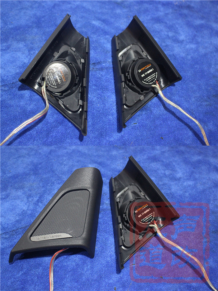 温州左声道汽车音响改装宝马5系改麦仕专用+